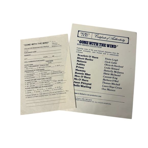 Gone With The Wind World Doll 1989 Limited Edition  Scarlett O’Hara In Box - Picture 3 of 5